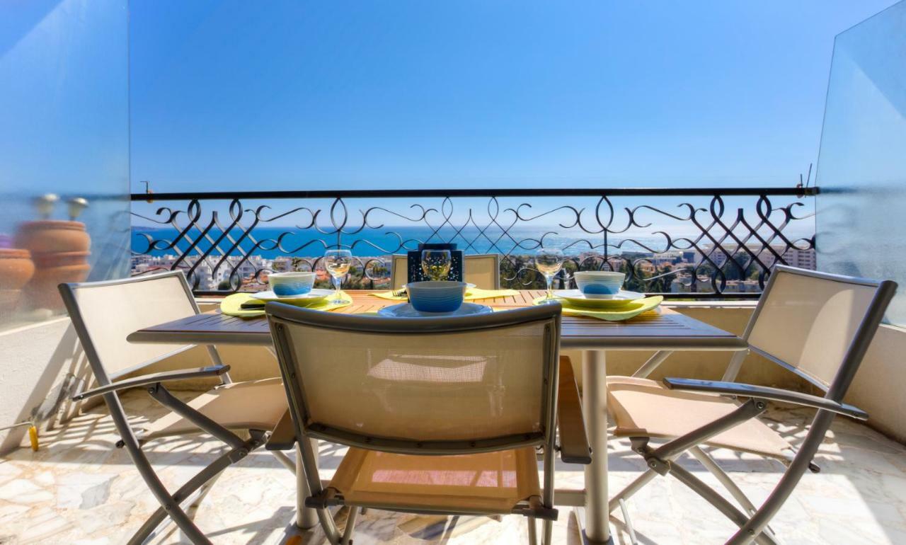 Confortable 3 Pieces Avec Superbe Vue Mer Apartment Nice Luaran gambar