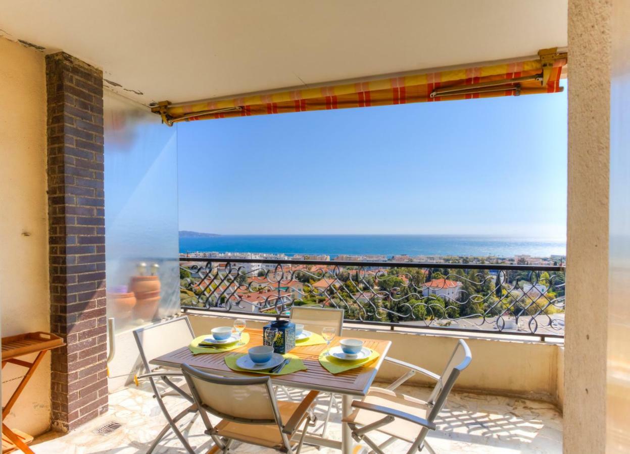 Confortable 3 Pieces Avec Superbe Vue Mer Apartment Nice Luaran gambar
