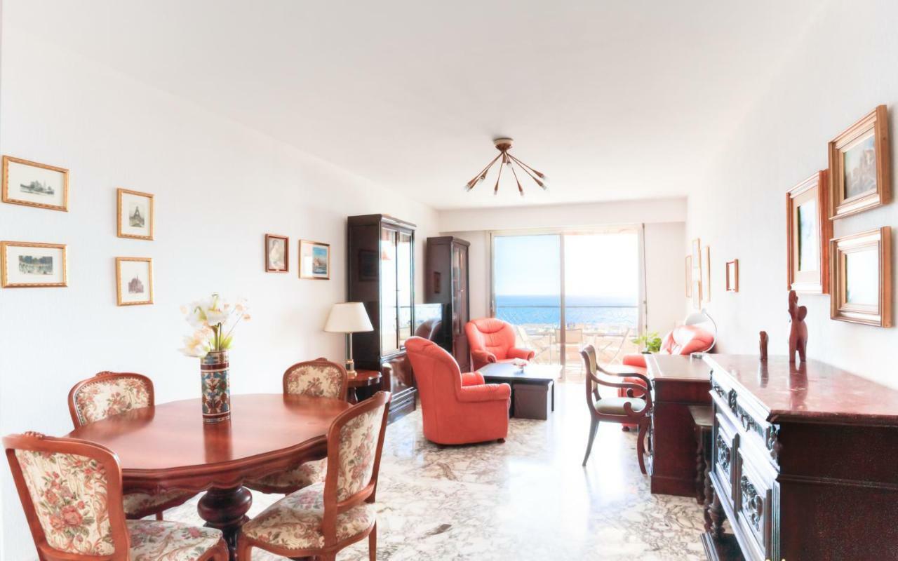 Confortable 3 Pieces Avec Superbe Vue Mer Apartment Nice Luaran gambar