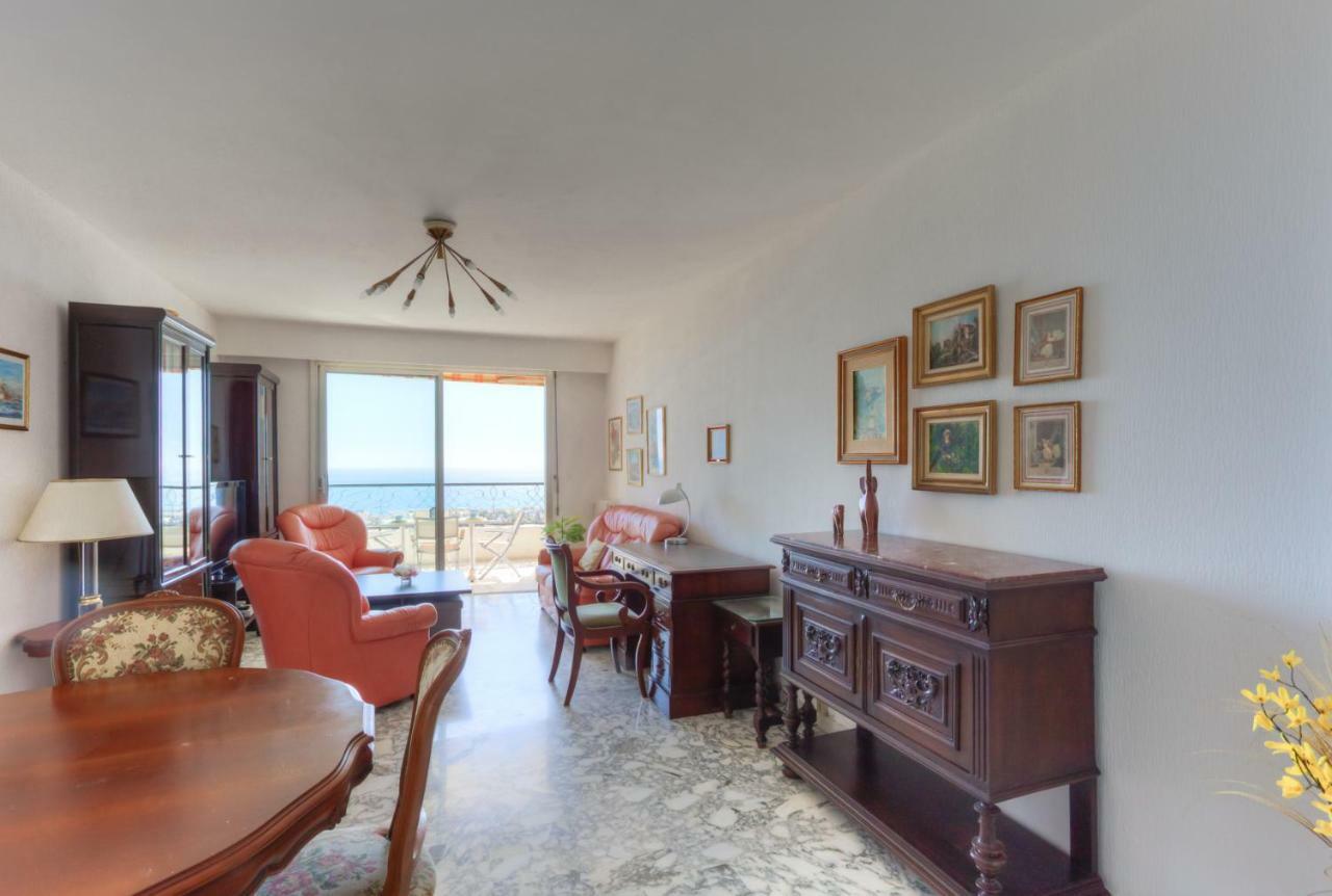 Confortable 3 Pieces Avec Superbe Vue Mer Apartment Nice Luaran gambar